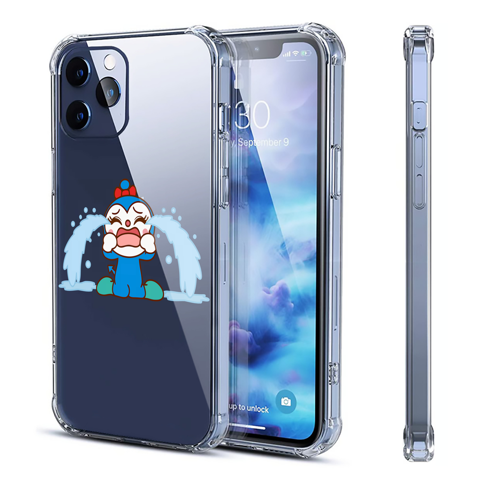 （画像用） アンパンマン Anpanman 【iPhone 12シリーズ対応】透明スマホケース（クリアソフトケース）